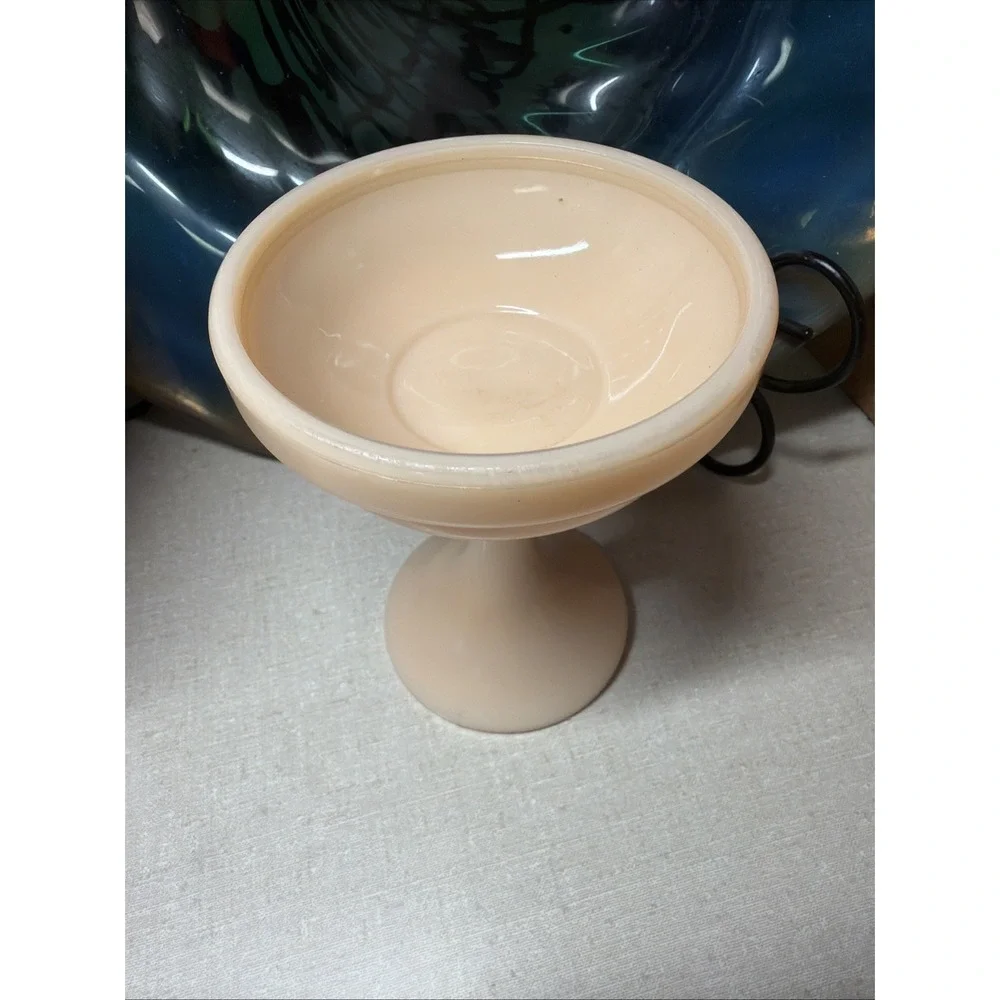 Westmoreland Fairy Lamp Peach Pedestal BASE ONLY Perfect Stunning Color